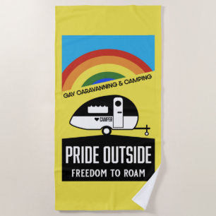 Toalla De Playa Campamento de caravana gay