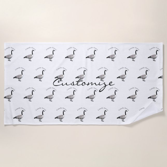 Toalla De Playa Canadá Goose Gander Thunder_Cove (Anverso)