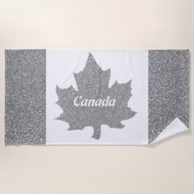TOALLA DE PLAYA CANADÁ SILVER (Anverso)