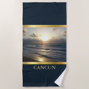 Toalla De Playa Cancun Sunrise