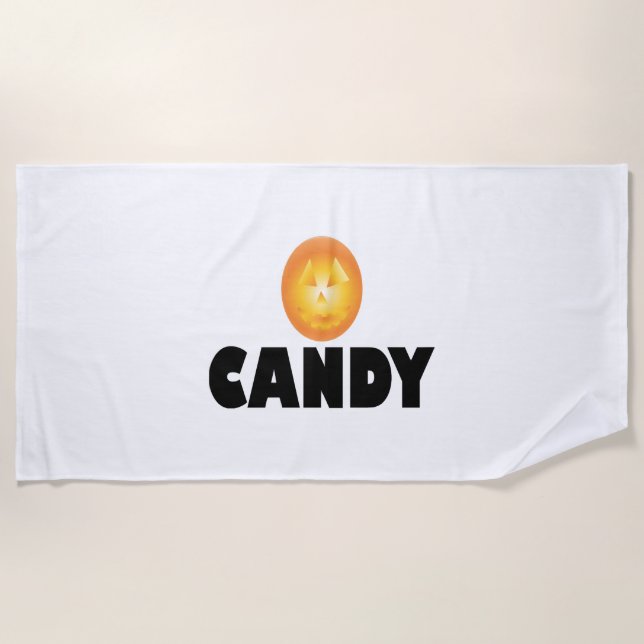 Toalla De Playa Candy Halloween (Anverso)