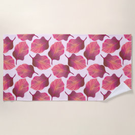 Toalla De Playa Canna Tropicanna sale de rosa
