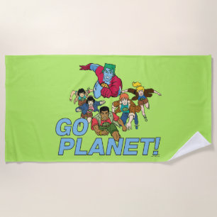 Toalla De Playa Capitán Planeta y los planetarios - ¡Vamos Planeta