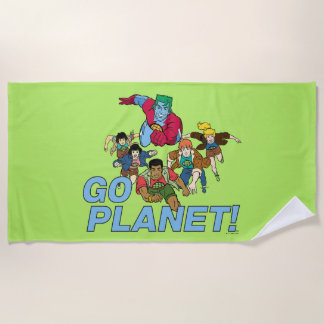 Toalla De Playa Capitán Planeta y los planetarios - ¡Vamos Planeta