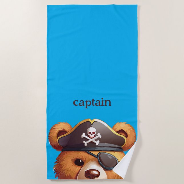 Toalla De Playa Captain Bear (Anverso)