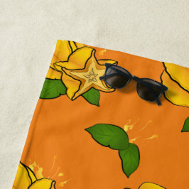 Toalla De Playa Carambole, Starfruit, Star Fruit