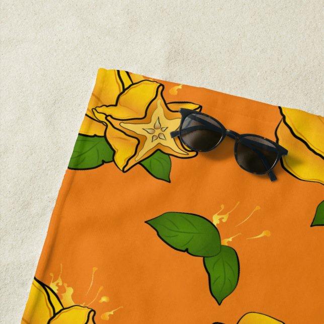 Toalla De Playa Carambole, Starfruit, Star Fruit (In situ)