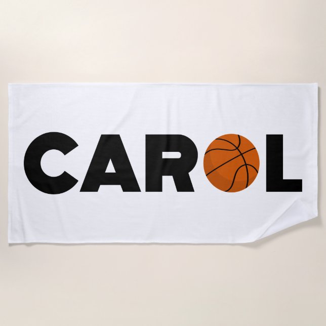 Toalla De Playa Carol Basketball (Anverso)