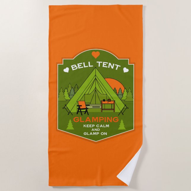 Toalla De Playa Carpa de Campamento de Lujo (Anverso)