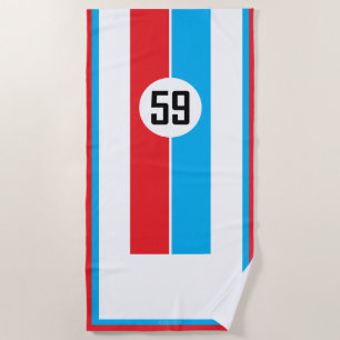Toalla De Playa Carreras de resistencia clásica Livery 59