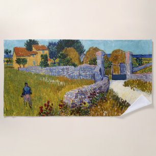 Toalla De Playa Casa de campo en Provenza (1888) por Vincent Van G
