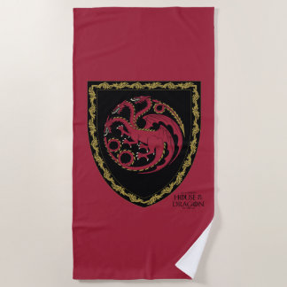 Toalla De Playa CASA DEL DRAGÓN | Escudo de House Targaryen
