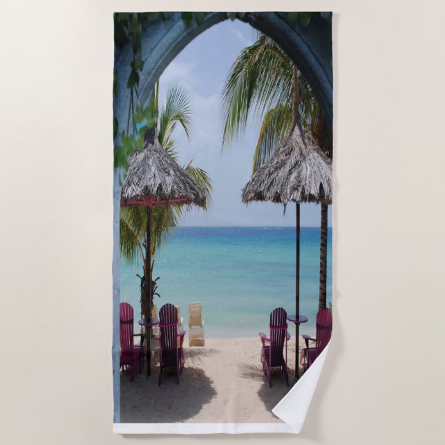 Toalla De Playa Casa Rustic Family Beach (Anverso)