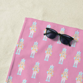 Toalla De Playa Cascanueces con Candy Cane