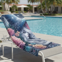 Toalla De Playa Celestial Rose Witch Dreamscape