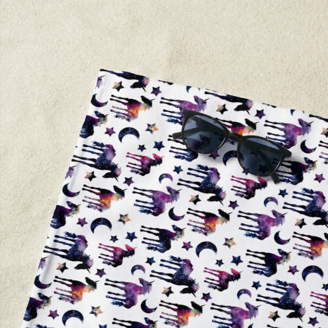 Toalla de playa Celestial Unicornios (In situ)