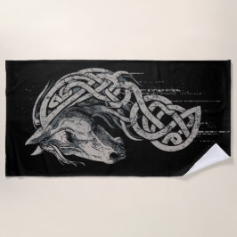 Toalla De Playa Celtic Horse Viking Knot