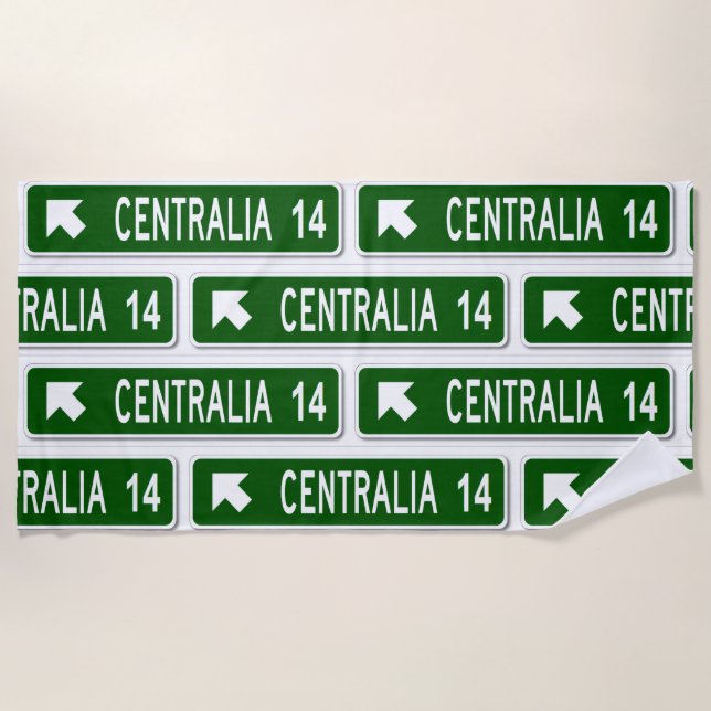 Toalla De Playa Centralia PA (Anverso)
