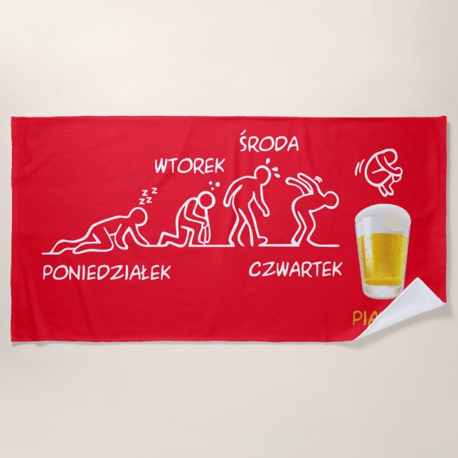 Toalla De Playa Cerveza-volución (Anverso)