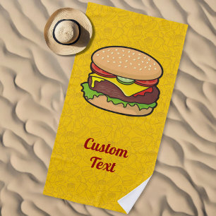 Toalla De Playa Cheeseburger
