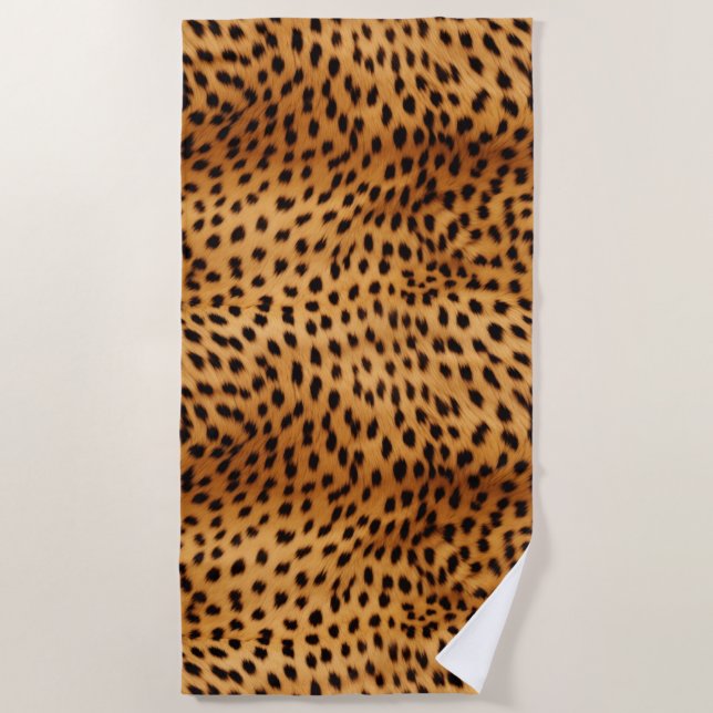 Toalla De Playa Cheetah Animal Fur (Anverso)