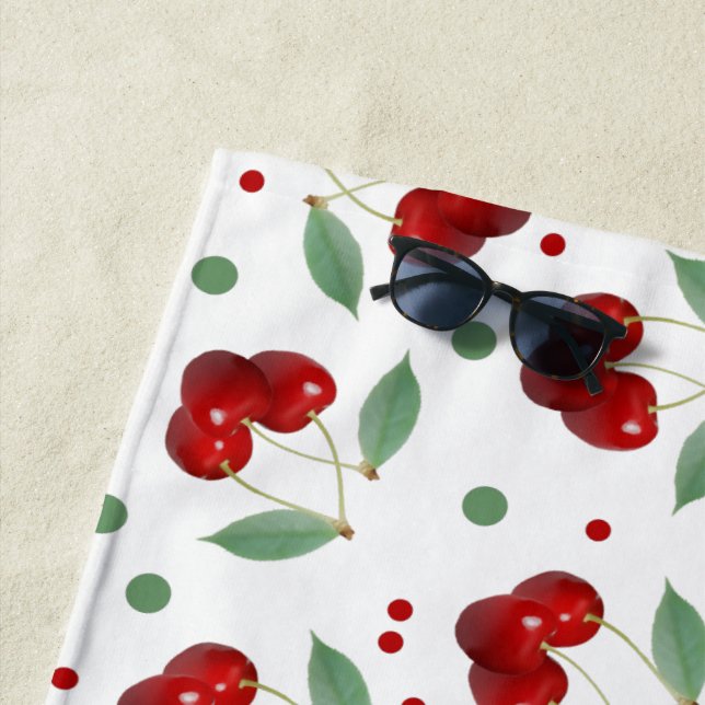 Toalla De Playa Cherries Retro (In situ)