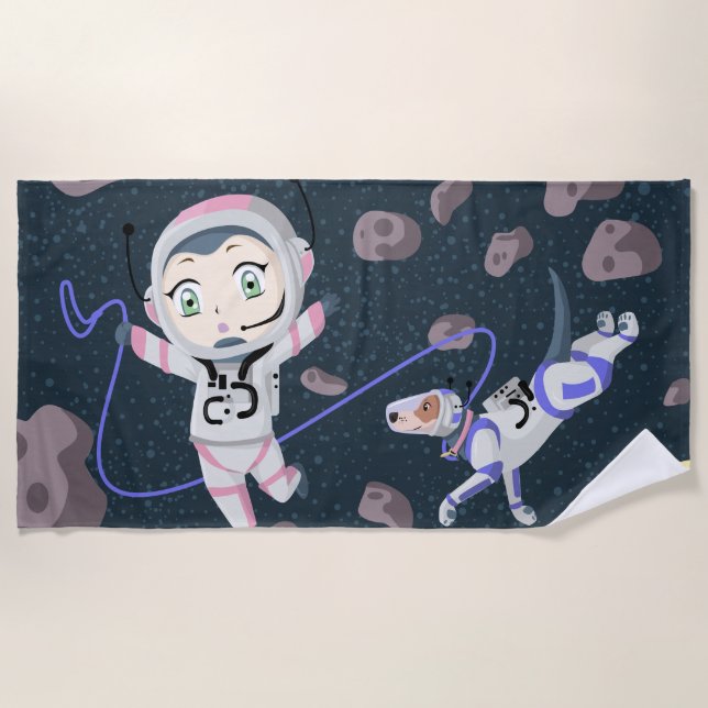 Toalla De Playa Chica asteroide (Anverso)