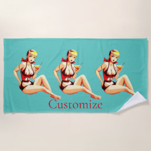 Toalla De Playa Chica de Bikini Thunder_Cove