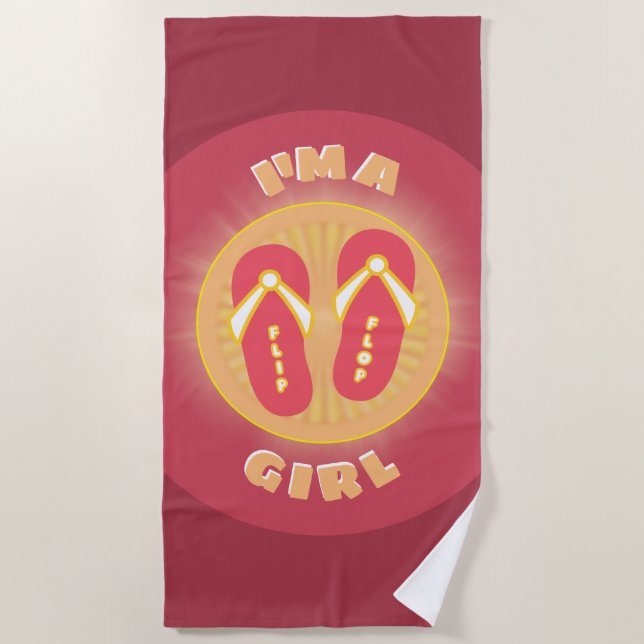 Toalla De Playa Chica Flip Flop (Anverso)