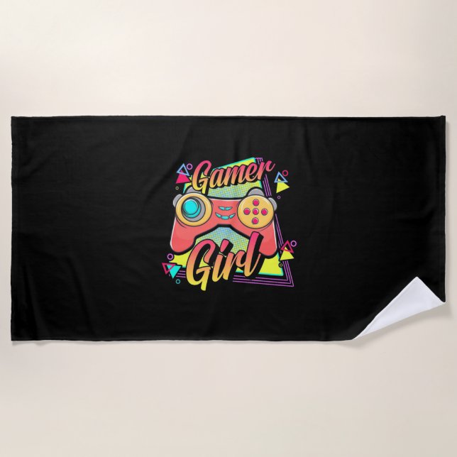 Toalla De Playa Chica Gamer (Anverso)
