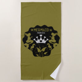 Toalla De Playa Chica Mermaid Princess