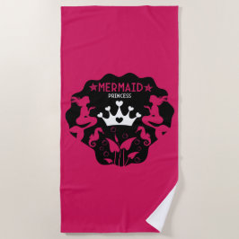 Toalla De Playa Chica Mermaid Princess