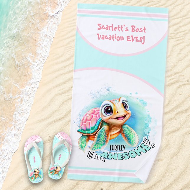 Toalla De Playa Chica personalizado de vacaciones de verano de tor (Subido por el creador)