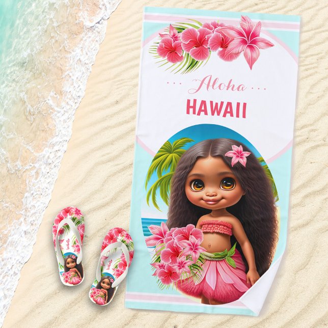 Toalla De Playa Chica personalizado de vacaciones veraniegas de Ch (Subido por el creador)