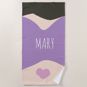 Toalla De Playa Chica Spa Kids Cool Nombre Personalizado