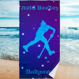 Toalla De Playa Chicas de hockey sobre hierba personalizado