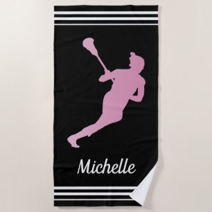 Toalla De Playa Chicas Lacrosse Personalizado