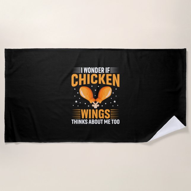 Toalla De Playa Chicken Art Chicken Wing (Anverso)