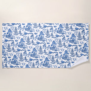 Toalla De Playa Chinoiserie Blue Willow