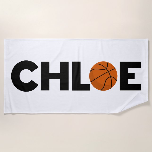 Toalla De Playa Chloe Basketball (Anverso)