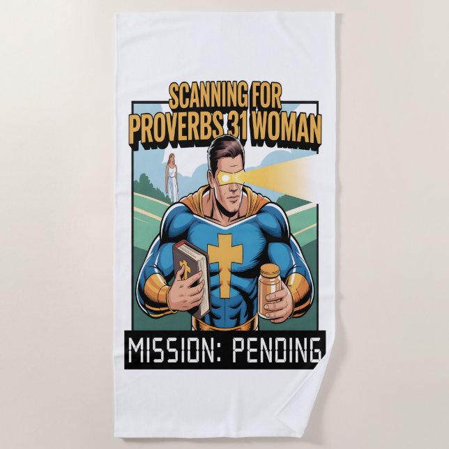 Toalla De Playa Christian Beach Towel For Single Men (Anverso)