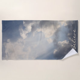 Toalla De Playa Cielo azul inspirador