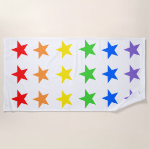 Toalla De Playa Cielo estrellado del arco iris