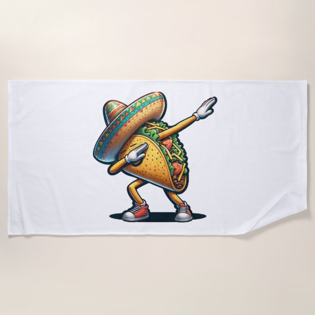 Toalla De Playa Cinco de Mayo Taco (Anverso)