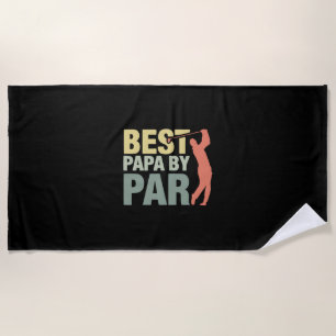 Toalla De Playa Citas de abuelo Mejor Papa De Par Golf
