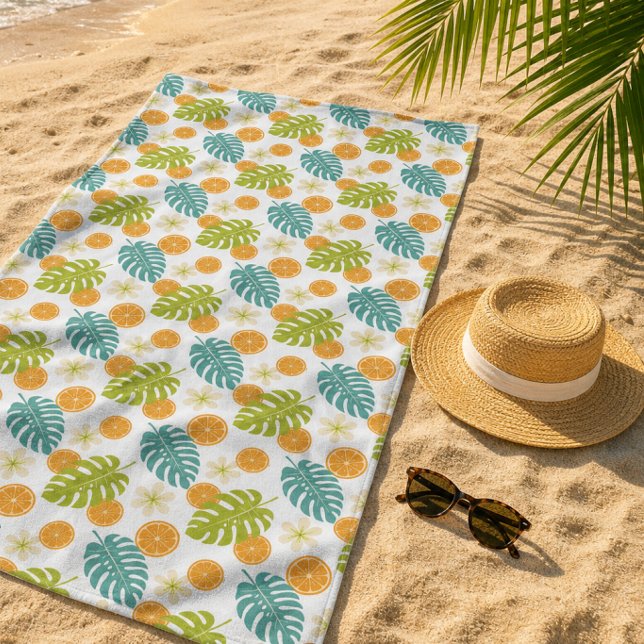 Toalla De Playa Cítrico Tropical (Citrus Tropical Beach Towel)