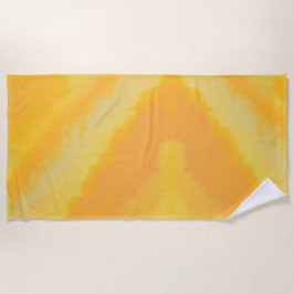 Toalla De Playa Citrus Sunny Orange Watercolor 