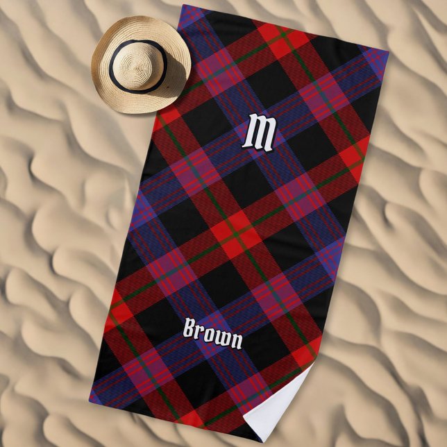 Toalla De Playa Clan Brown Tartan (Subido por el creador)
