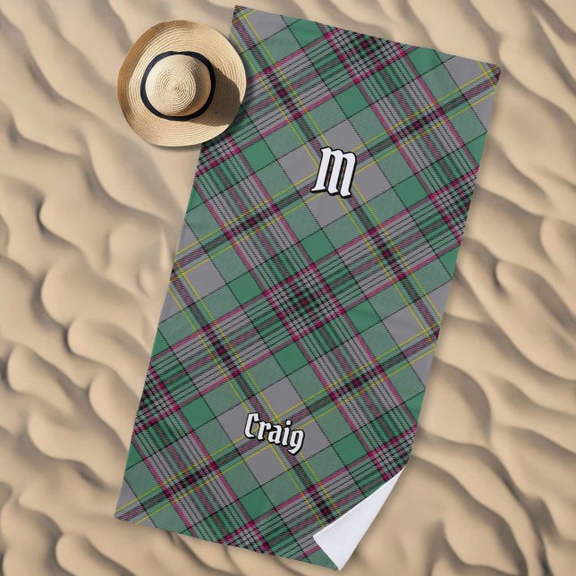 Toalla de Playa Clan Craig Tartan (Subido por el creador)