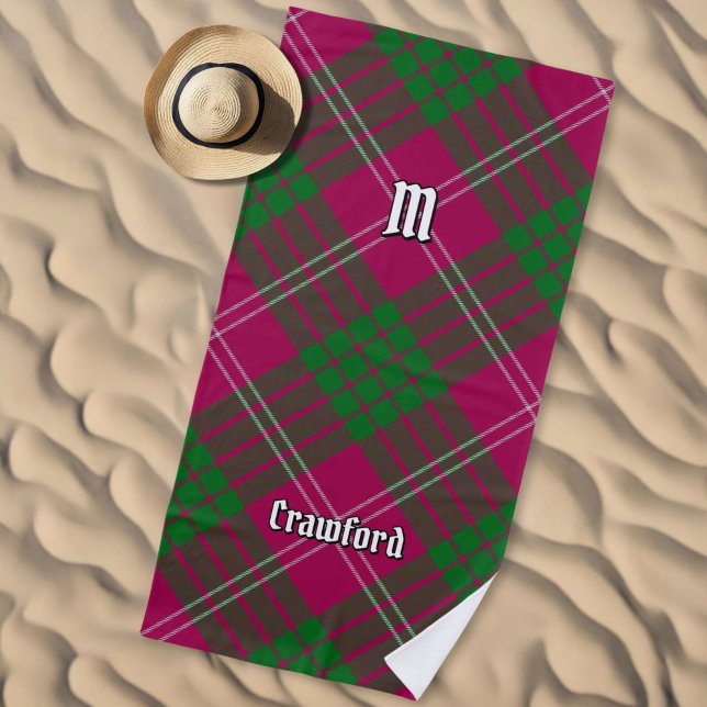 Toalla de Playa Clan Crawford Tartan (Subido por el creador)